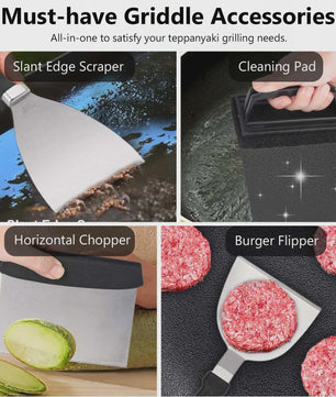 29-delige BBQ Grill Accessoires Set: Roestvrij Staal Gereedschap, Burger Press & Meer