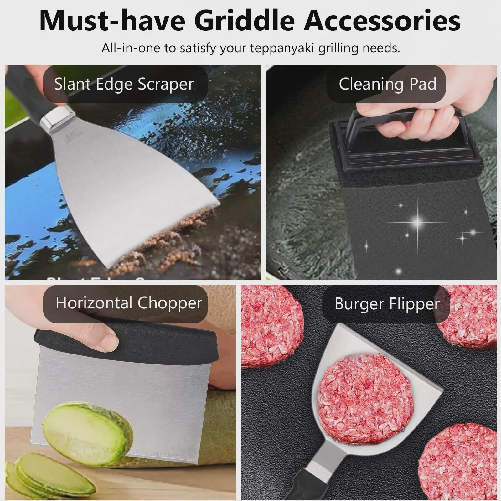 29-delige BBQ Grill Accessoires Set: Roestvrij Staal Gereedschap, Burger Press & Meer