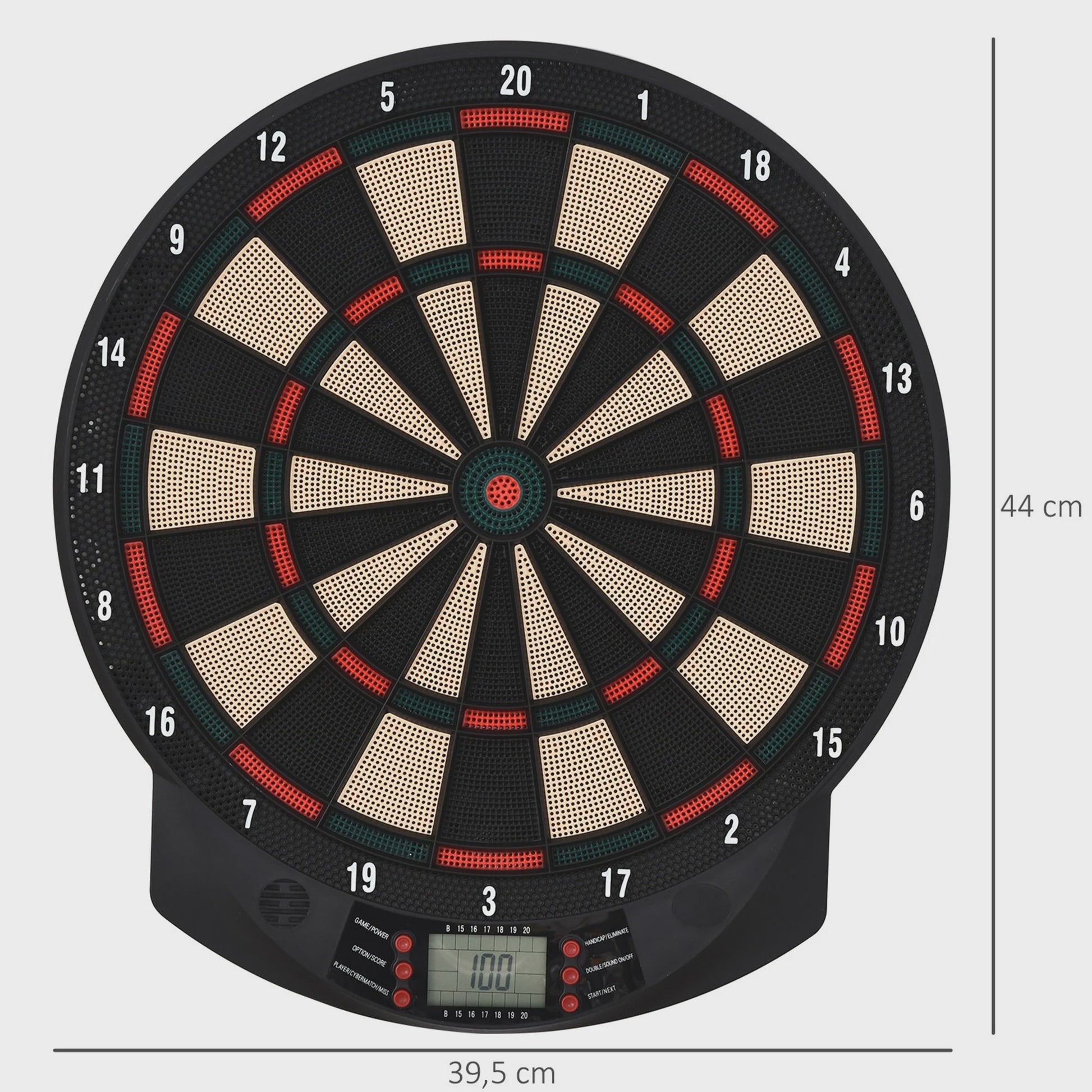 Elektronisch Dartbord met Automatische Score - 26 Spellen, 8 Spelers, Inclusief 6 Darts