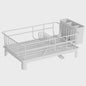 Stijlvol Metalen Afdruiprek met Bestekhouder, Dienblad en Keukenopslag