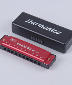 Diatonische C-Harmonica 10 Gaten - Ideaal voor Beginners, Studenten & Kinderen - Inclusief Beschermhoes
