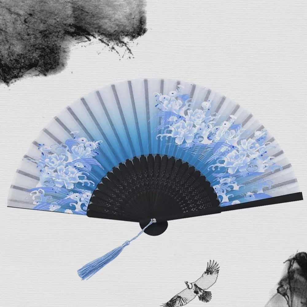 Elegante Chinese Vouwbare Handwaaier - Perfect voor Feest, Dans & Cosplay