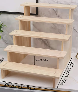 Houten Display Rek - Presenteer Parfum, Cosmetica & Sieraden