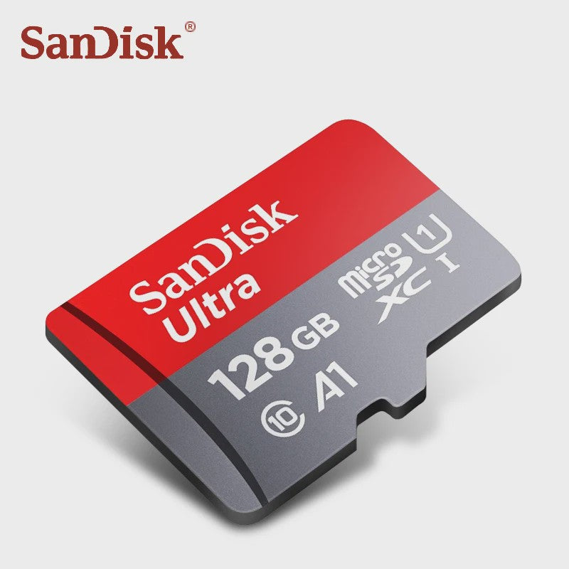 SanDisk Ultra Micro SD Kaart 32GB, 64GB, 128GB - Class 10, UHS-I, A1 Snelheid