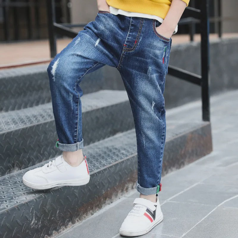 Stoere Slim Fit Jeans voor Jongens | Lente & Herfst | Casual & Trendy | Kindercadeau