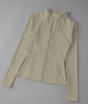 Dames Sportjack met Lange Mouwen - Windbreaker Stijl voor Running, Yoga & Workouts