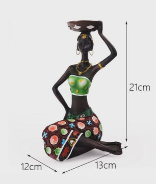 Afrikaanse Stijl Kandelaars - Decoratieve Figuren Set voor Huis & Interieur