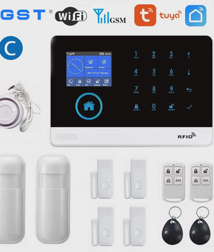 Slimme Draadloze Home Alarmset met WiFi & GSM - Tuya Smart Life App