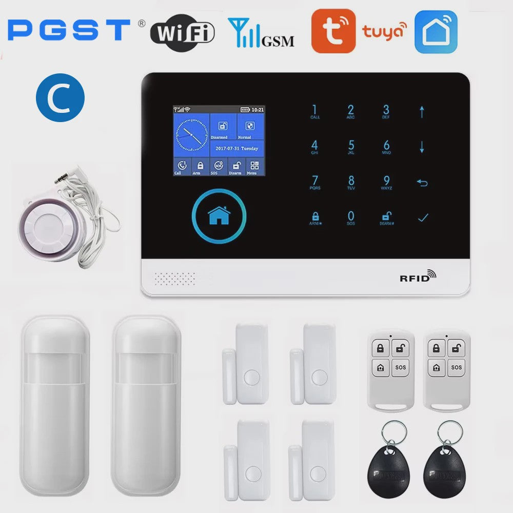 Slimme Draadloze Home Alarmset met WiFi & GSM - Tuya Smart Life App