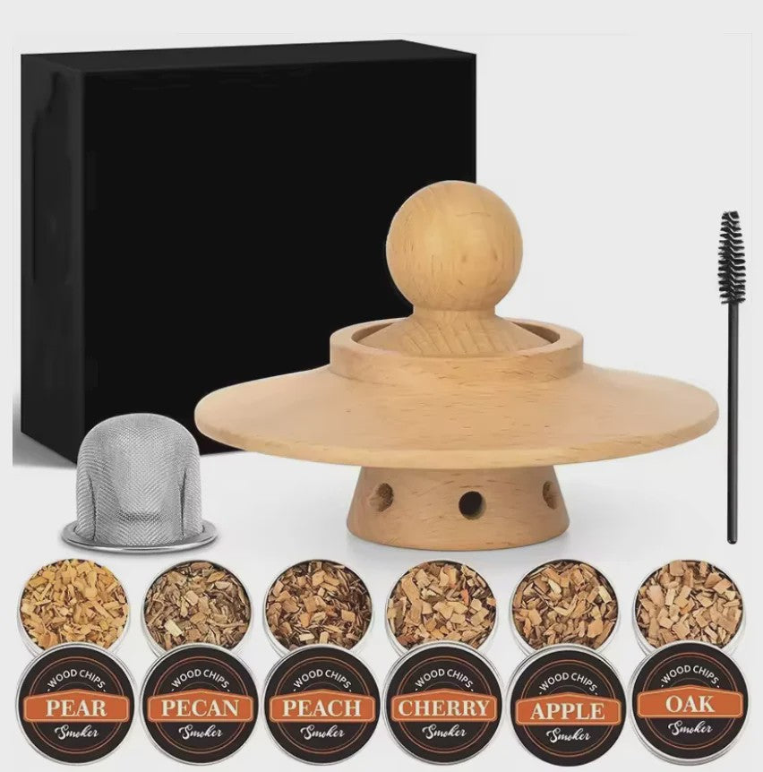 Whiskey Smoker Kit met 6 Houtspaanders - Cocktails & Old Fashioned Infuser