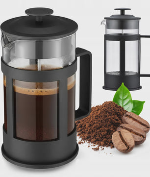 Glazen Koffie en Theepot met Infuser - 1 Liter - Hittebestendig - Modern Keukengerei
