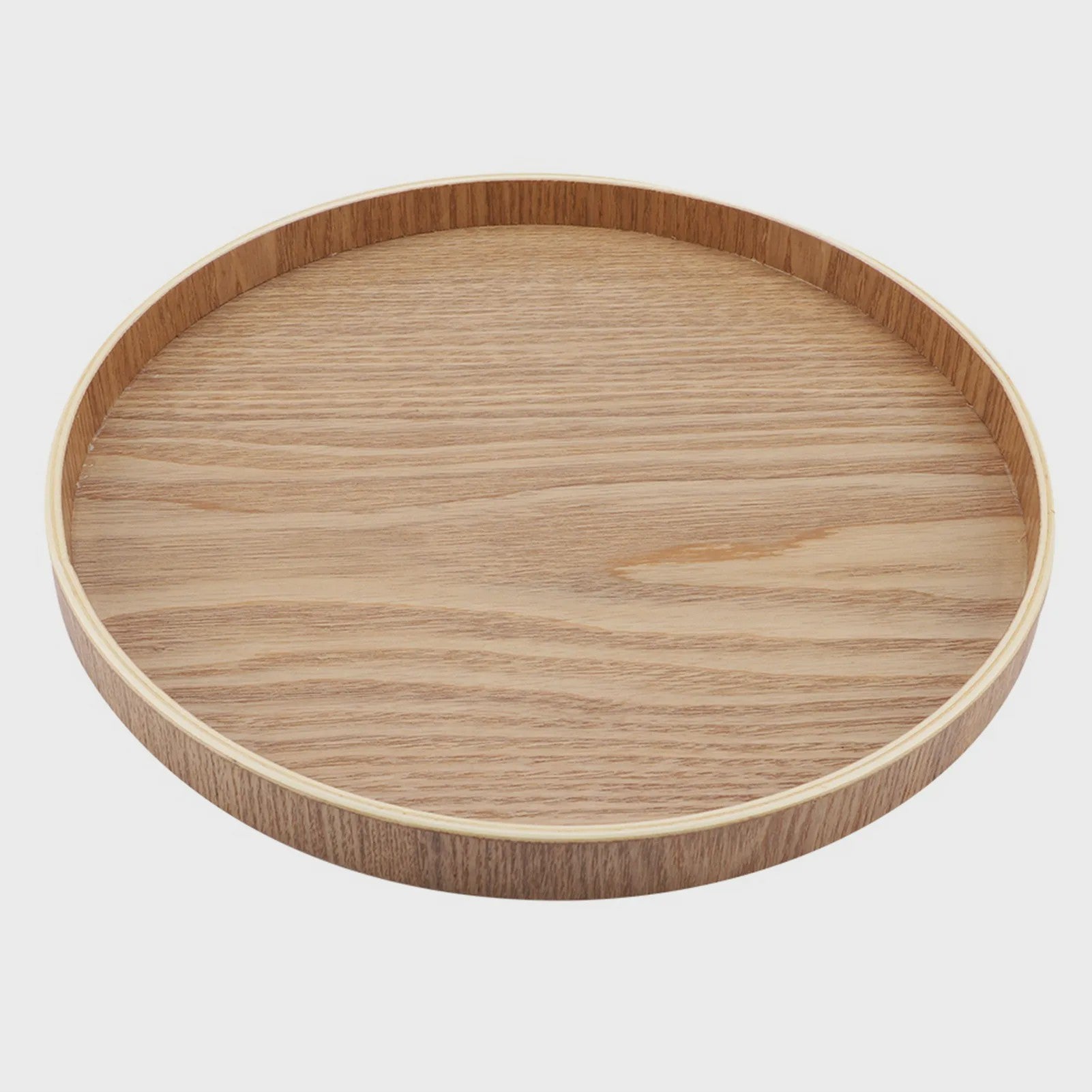 Houten Serveerschaal Rond - Stijlvol voor Thee, Fruit, Snacks & Decoratie