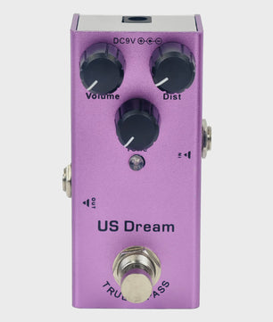 Veelzijdige Gitaarpedaal: Overdrive, Distortion, Chorus, Delay, Tremolo & Analog Delay met True Bypass
