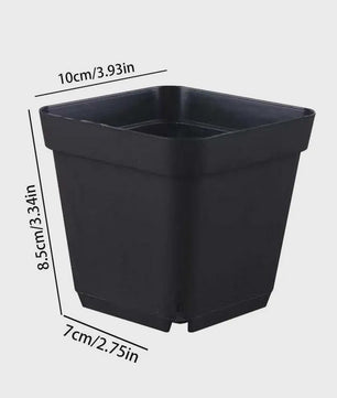 50 Stuks Vierkante Plastic Kweekpotjes voor Zaailingen en Planten