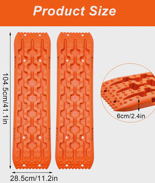 Tractieborden Set (2 stuks) - Offroad Hulp voor Sneeuw, Modder en Zand