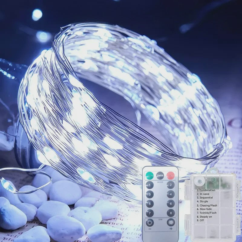 Waterdichte Batterij Sfeerverlichting met Afstandsbediening - 8 Modi voor Kerst, Feest & Decoratie