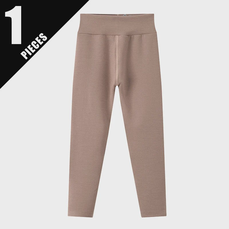 Warme Kinder Leggings voor Herfst & Winter - Fleece gevoerd, Hoge Taille