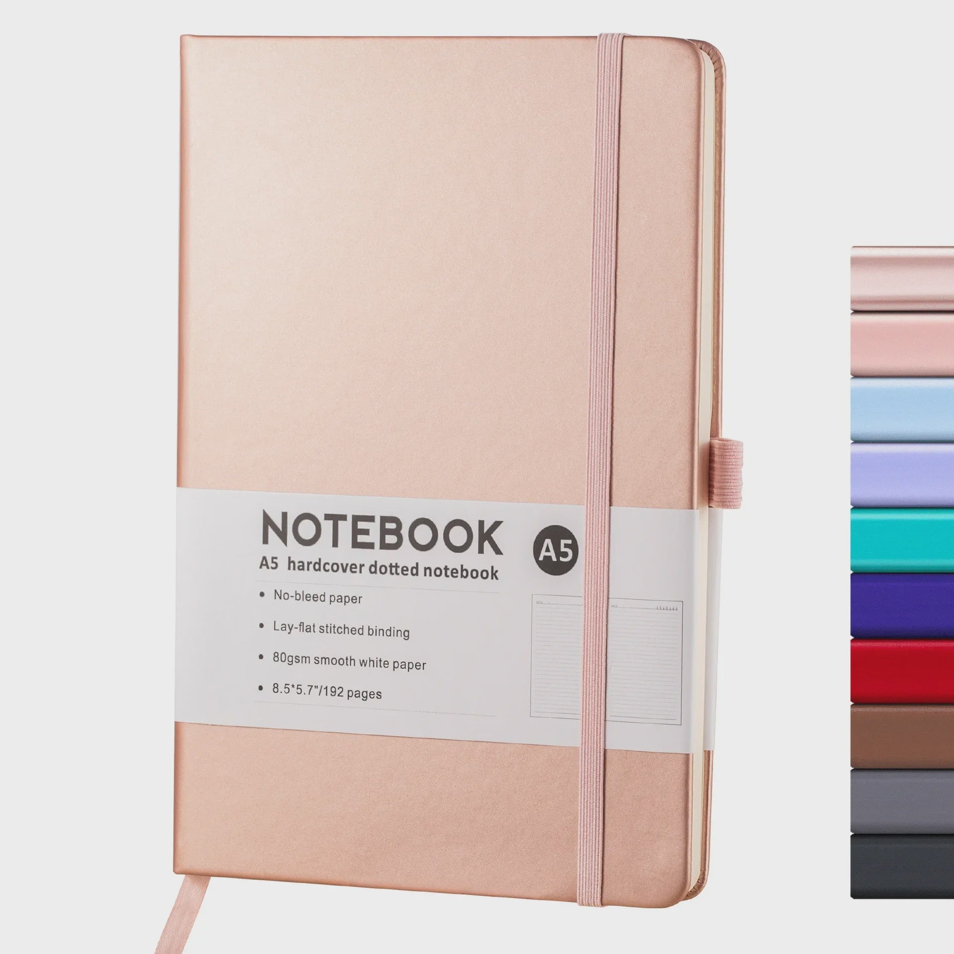 Hardcover A5/A6 Notitieboek met Elastische Band - PU Leer Dagboek