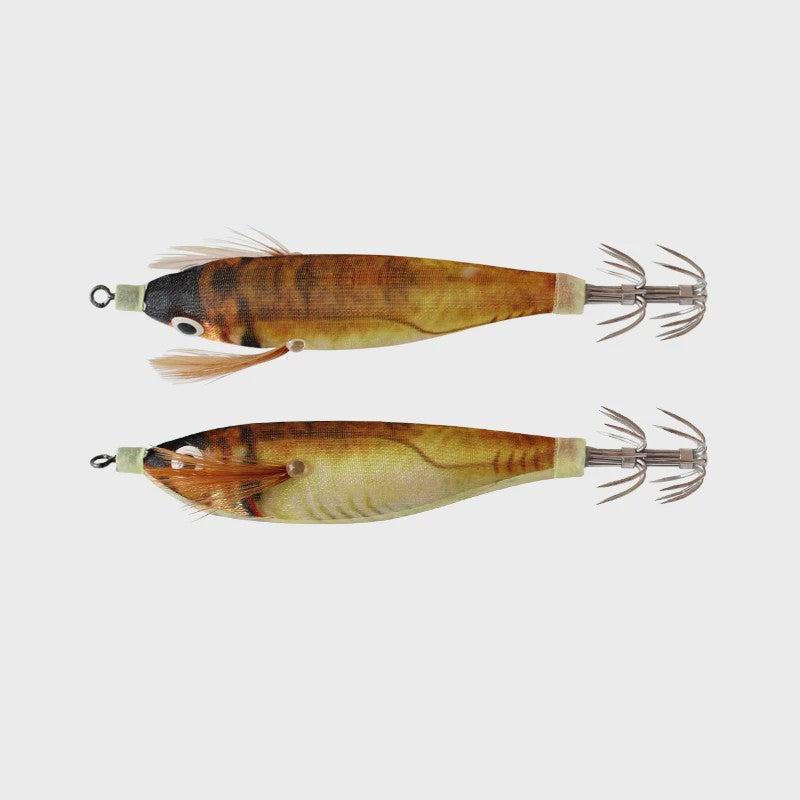 2x Luminous Squid Jigs - Kunst aas voor vis, 10cm, 9g, Kunst Octopus/Garnalen/Inktvis, Hard Bait