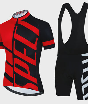 Professionele Fietskleding Set Heren - Zomer MTB Shirt & Bib Shorts