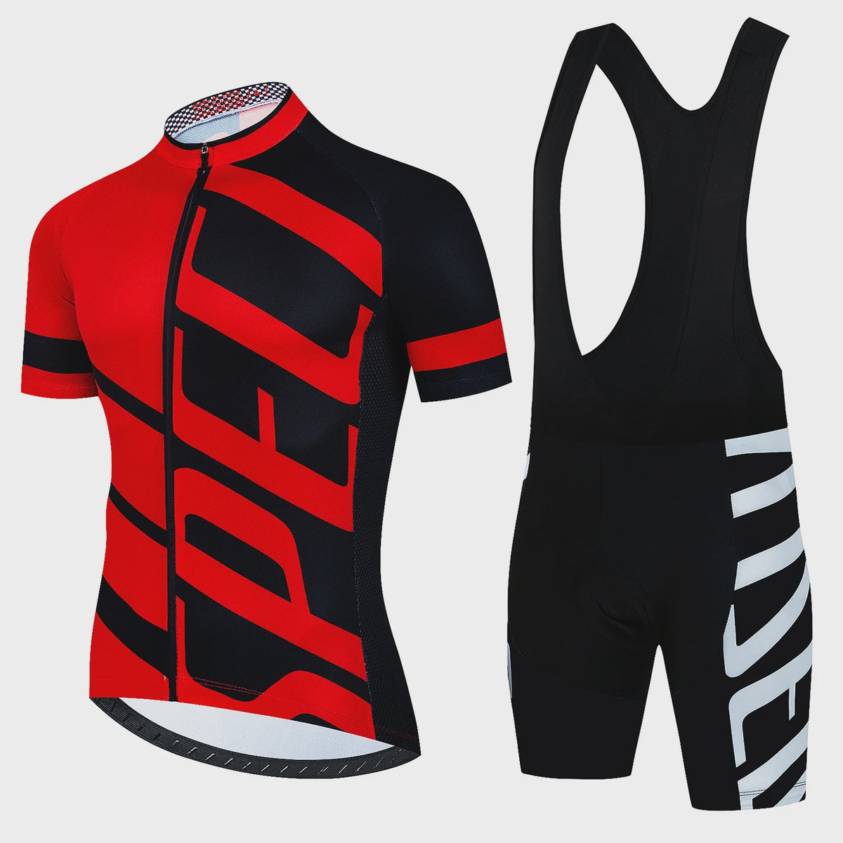 Professionele Fietskleding Set Heren - Zomer MTB Shirt & Bib Shorts