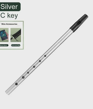 Authentieke Ierse Whistle Fluit - C/D Toets - 6 Gaten - Traditioneel Muziekinstrument