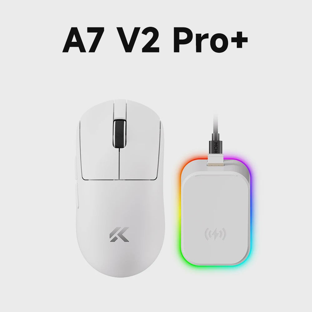 MCHOSE A7 V2 Draadloze Gaming Muis - 8000Hz Polling Rate, PAW3950 Sensor, Lichtgewicht
