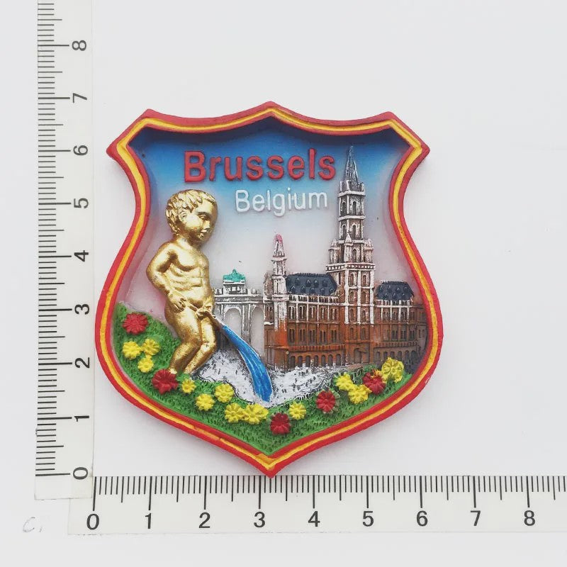 België Koelkastmagneet - Souvenir & Reistafel voor Huisdecoratie