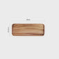 Acacia Houten Serveerschaal - Natuurlijk Hout, Perfect voor Snacks, Fruit & Thee