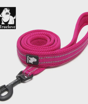 Truelove Zachte Hondenriem 200cm - Reflecterend Nylon Mesh, Gevoerd, voor Puppy tot Grote Hond/Kat