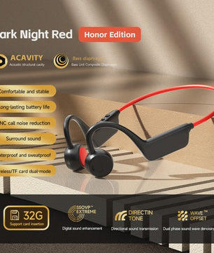 Lenovo Bone Conduction Koptelefoon - Draadloos, Waterdicht & Bluetooth 5.4 voor Sport & Zwemmen