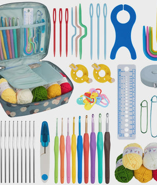 Complete Haak- en Breiset met Opbergtas: Ergonomische Haken, Naalden & Accessoires
