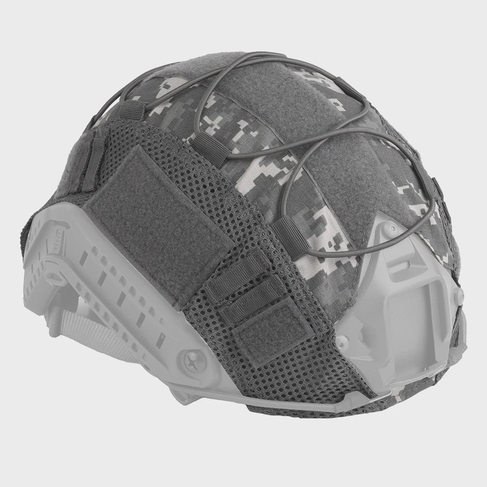Tactische Helm Cover met Elastisch Koord voor Fast Helm - Airsoft & Paintball Camouflage