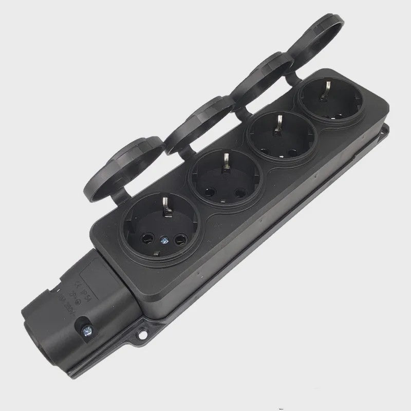 Waterdichte Buiten Verlengkabel met 3 of 4 Stopcontacten - IP54 - 16A/3500W