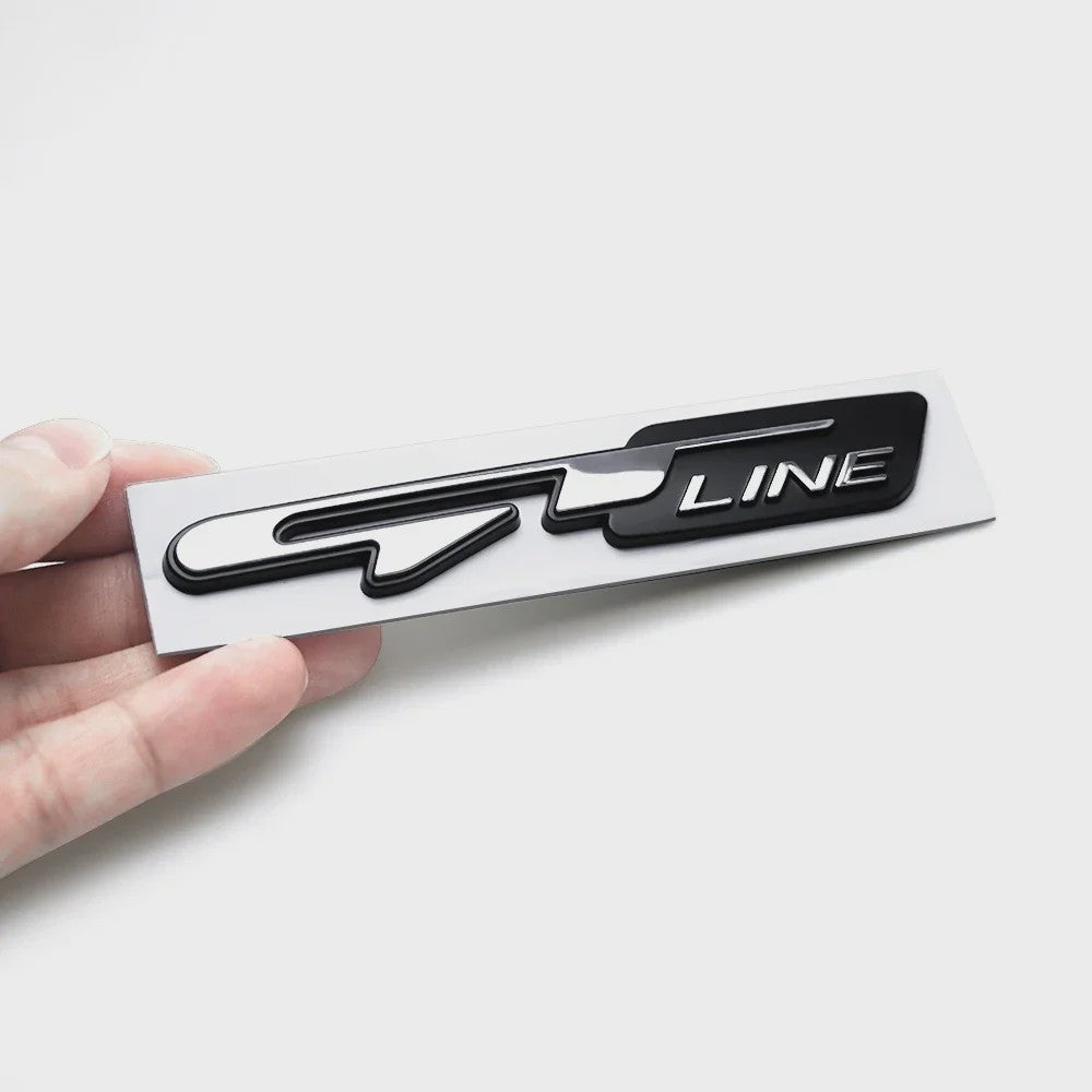 3D GT Line Embleem Badge Sticker - Stijlvolle Auto Accessoire voor Peugeot & Kia