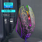 Ergonomische RGB Gaming Muis - Draadloos (2.4G & Bluetooth), Stil, 1600DPI, voor Laptop & Tablet