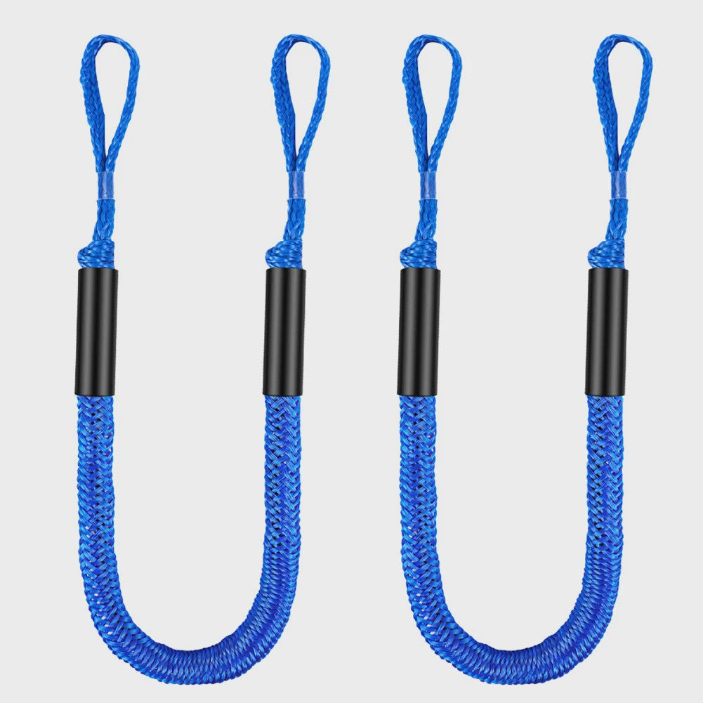 2x Bungee Docking Lijn voor Boten, Kajaks & Jetski's - 1.2m tot 1.65m Uittrekbaar