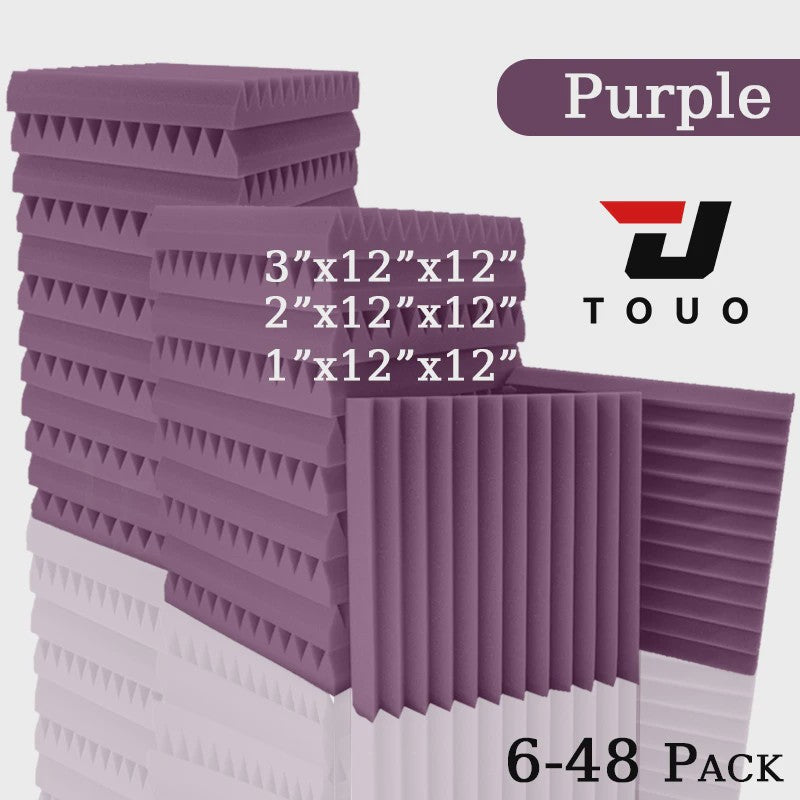 TOUO Akoestisch Schuim Panelen - Geluidsisolatie & Absorptie voor Studio, KTV, Kantoor (6-24 Stuks)