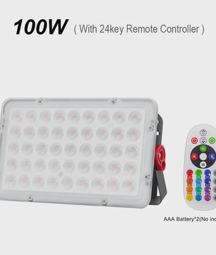 RGB LED Buitenlamp Floodlight 50W/100W/200W - Waterdicht IP66 - Tuin & Straatverlichting