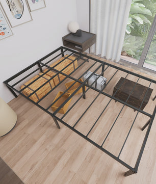 Robuust Metalen Bedframe met Lattenbodem - 37.5cm Opbergruimte