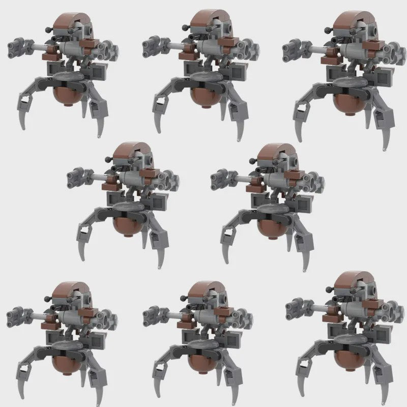 10x Bouwstenen Droideka Destroyer Droids - Star Wars Clone Robot Speelgoed