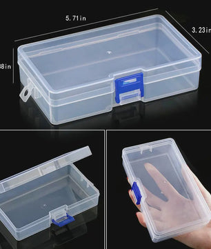 Transparante Plastic Opbergdoos met Verstelbare Vakjes - Sieraden, Kralen & Kleine Spullen