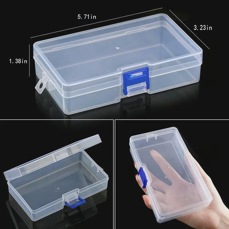 Transparante Plastic Opbergdoos met Verstelbare Vakjes - Sieraden, Kralen & Kleine Spullen