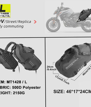 Waterdichte Motor Zadatassen Set - 18L/28L/48L Universeel