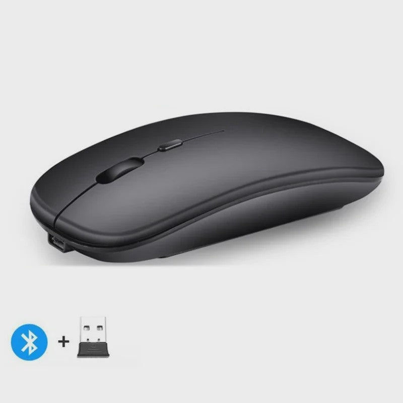 Draadloze Oplaadbare Muis: Bluetooth & 2.4GHz Dual Mode voor PC/Laptop