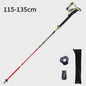 Pioneer Ultralichte Carbon Trekkingstokken - Opvouwbaar & Snel Sluitend (115-135cm)