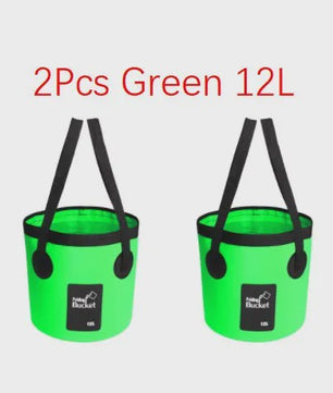 12L/20L Opvouwbare Emmer - Draagbare Wasbak voor Buiten, Auto & Reizen