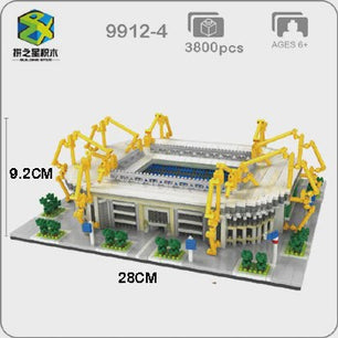 Bouwset Micro Blocks Voetbalstadion - Architectuur Speelgoed voor Volwassenen & Cadeau
