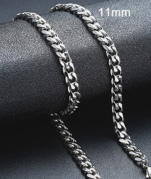 Klassieke Cuban Chain Ketting Heren Dames - Roestvrij Staal (3-11mm)