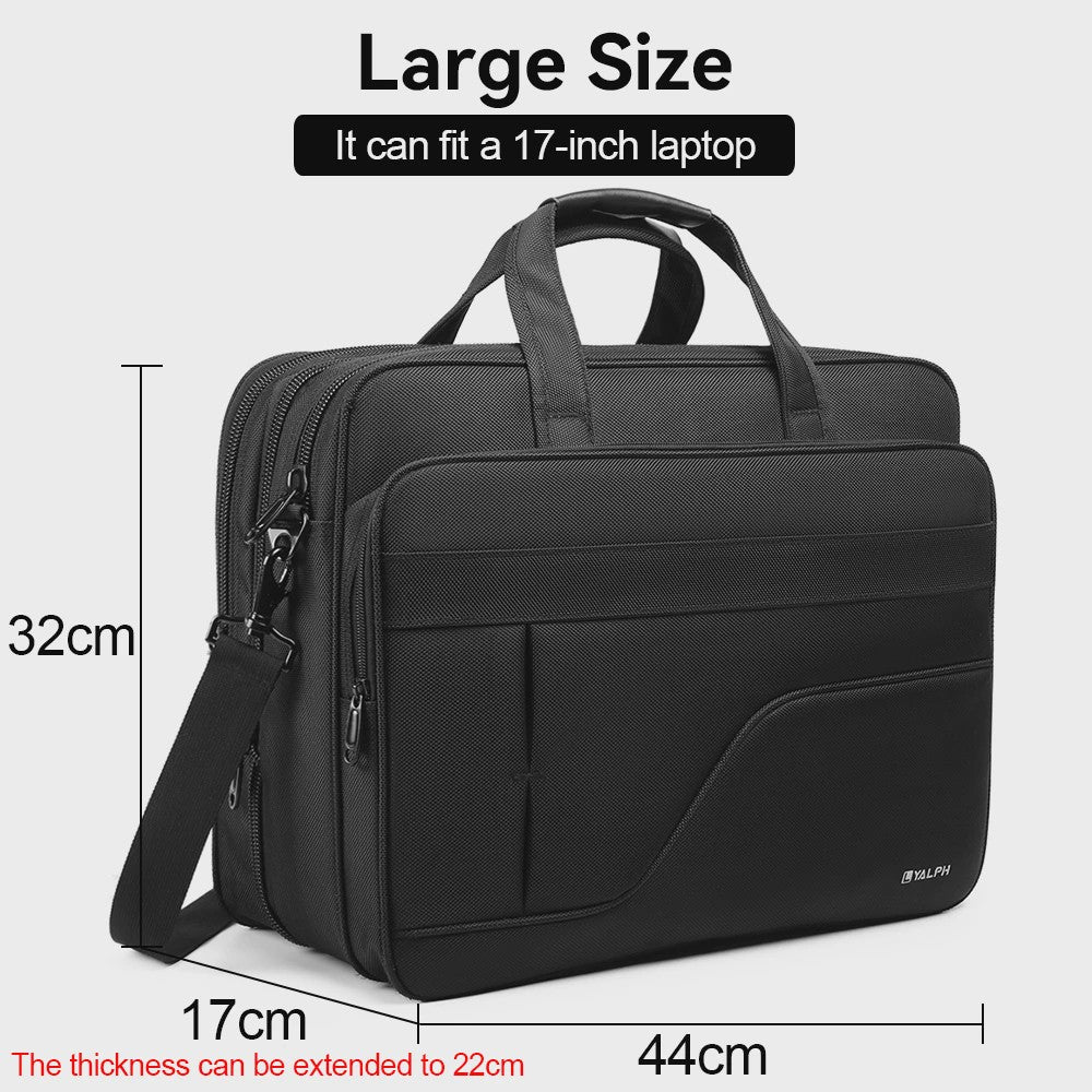 Ruime Heren Laptoptas - Zakelijk & Casual Schoudertas (15.6" - 19")
